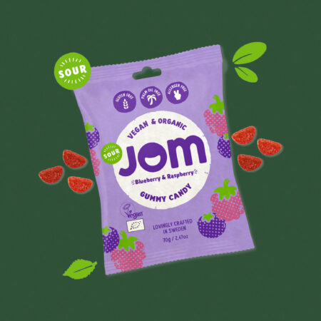 Blueberry & Raspberry Gummy Candy, 70g