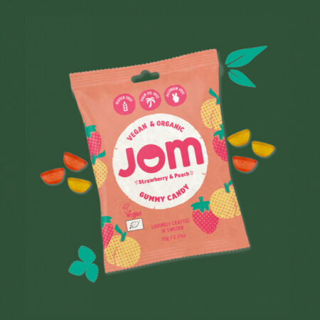 Strawberry & Peach Gummy Candy, 70g